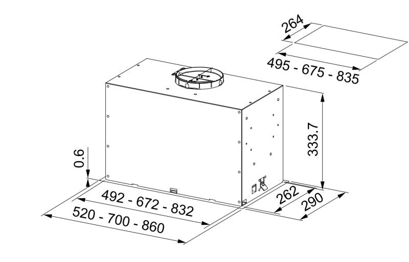 Hotte groupe aspirant Franke FBFPXSA86 detail 2
