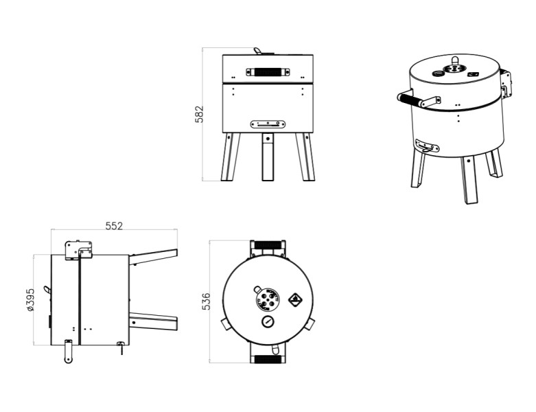 Barbeques / Outdoor kitchen Boretti TONELLO detail 1
