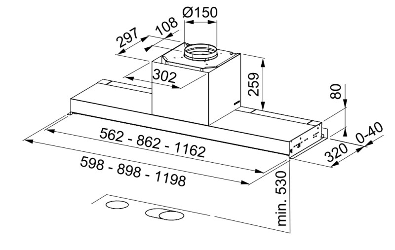 Hotte groupe aspirant Franke FSTDF90X detail 3