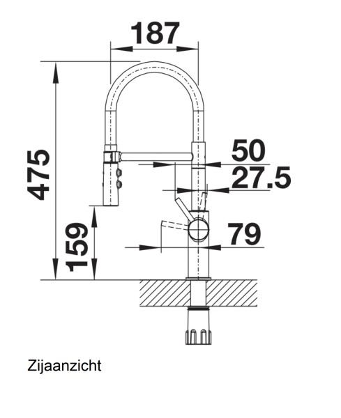 Robinet mono-commande Blanco 525791 detail 1