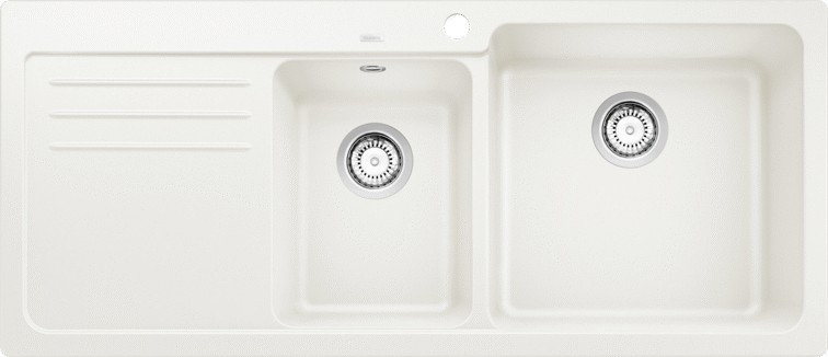 Anderhalve spoelbak Blanco 525783 vooraanzicht