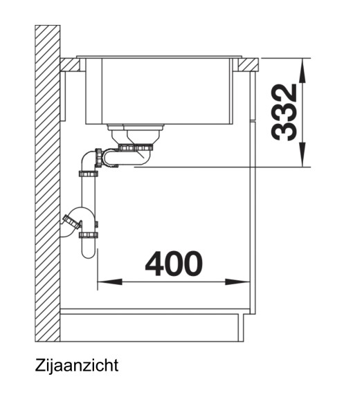 Anderhalve spoelbak Blanco 525783 detail 2