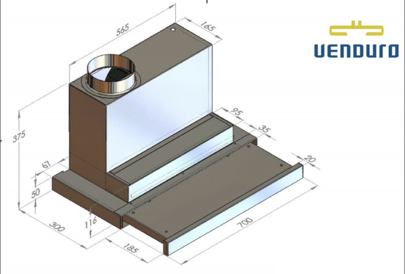 Hotte téléscopique Venduro TA70/600 detail 1
