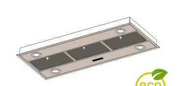 Hotte aspirante sans moteur Venduro FD140/BE vooraanzicht
