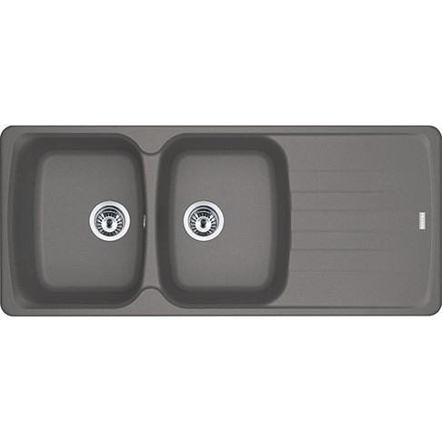 Dubbele spoelbak Franke AZG621SG1 vooraanzicht