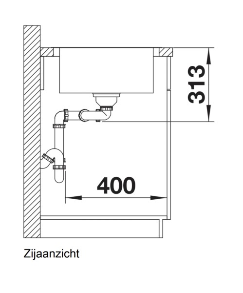 Evier 2 bassins Blanco 525332 detail 2