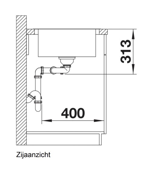 Dubbele spoelbak Blanco 525331 detail 2