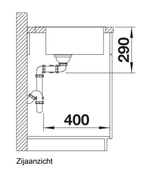 Dubbele spoelbak Blanco 525248/** detail 2