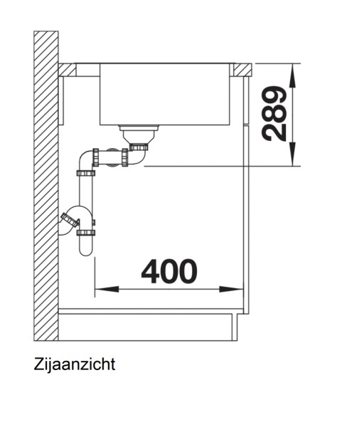 Dubbele spoelbak Blanco 525249/** detail 2