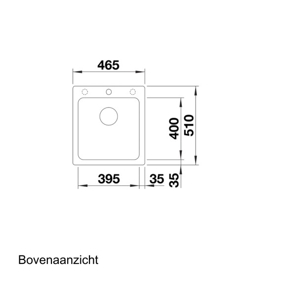 Evier 1 bassin Blanco 525222 detail 1