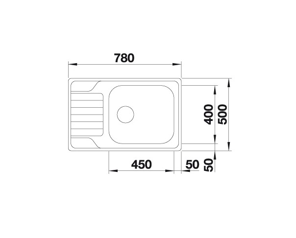 Evier 1 bassin Blanco 525121/** detail 1