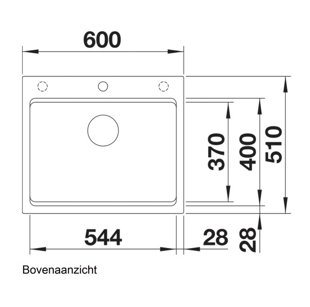 Evier 1 bassin Blanco 525156 detail 1