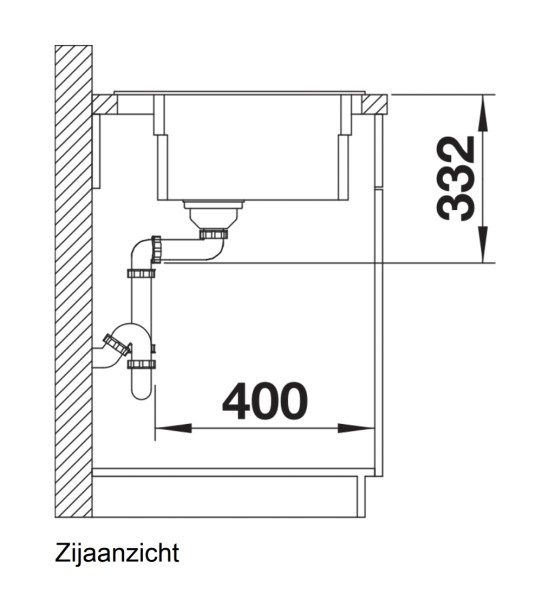 Evier 1 bassin Blanco 525156 detail 2