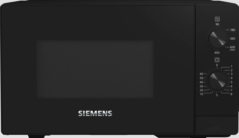 Microgolfoven vrijstaand Siemens FF020LMB2/zwart vooraanzicht