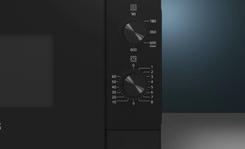 Microgolfoven vrijstaand Siemens FF020LMB2/zwart detail 2