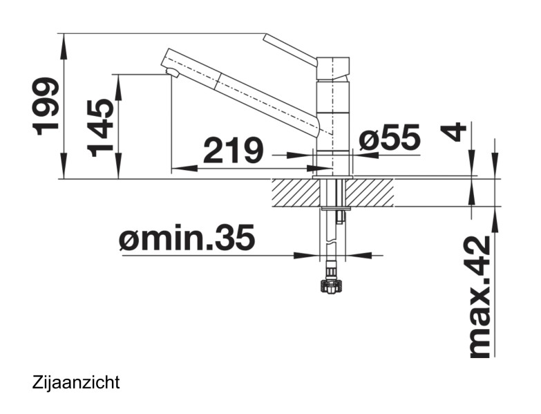 Robinet mono-commande Blanco 525030 detail 1