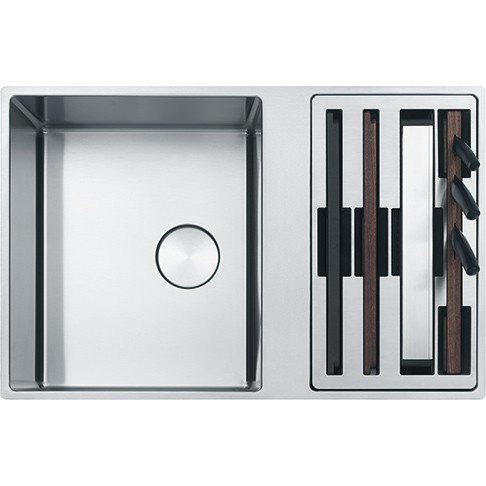 Dubbele spoelbak Franke BWX22041271 vooraanzicht