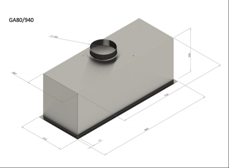 Hotte groupe aspirant Venduro GA80/940 detail 1