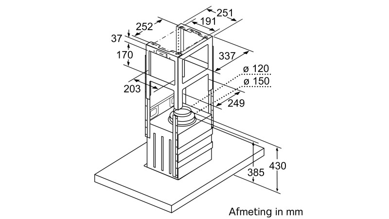 Dampkap eiland Bosch DIB97IM50 detail 5