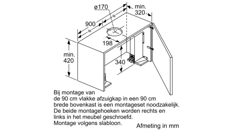 Dampkap toebehoren Bosch DSZ4920 detail 1