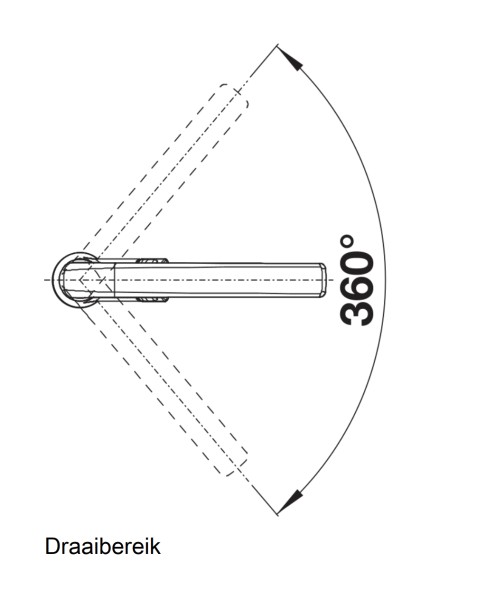 Eéngreepskraan Blanco 521267 detail 2