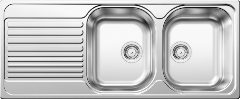 Dubbele spoelbak Blanco 511925 vooraanzicht