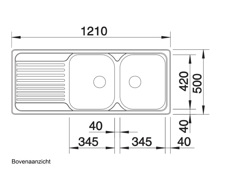 Evier 2 bassins Blanco 511925 detail 1