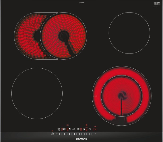 Taque de cuisson vitrocéramique Siemens ET675FNP1E vooraanzicht