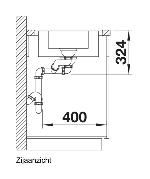Evier 1 bassin Blanco 525929 detail 2