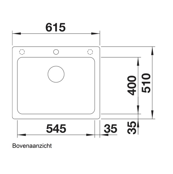 Evier 1 bassin Blanco 525941 detail 1