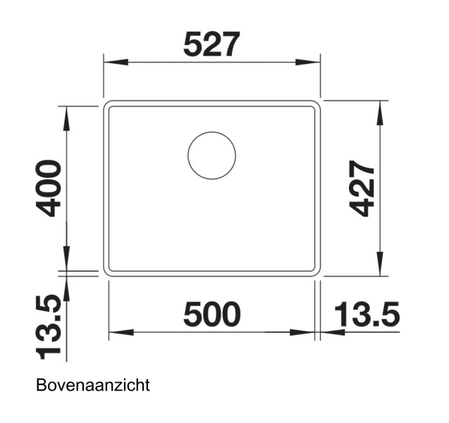 Evier 1 bassin Blanco 525994/** detail 1