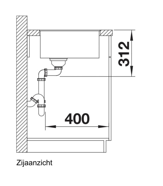 Evier 1 bassin Blanco 525994/** detail 2
