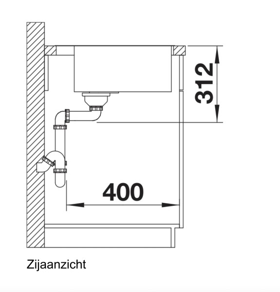 Evier 1 bassin Blanco 525999 detail 2