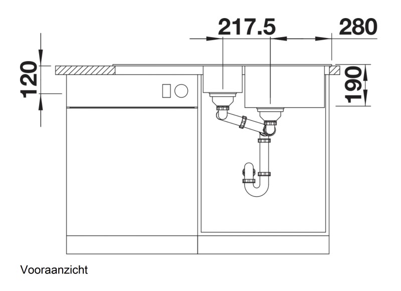 Evier 1 1/2 bassin Blanco 525975/** detail 2