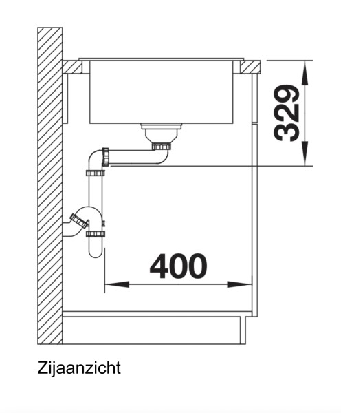 Enkele spoelbak Blanco 525972/** detail 2