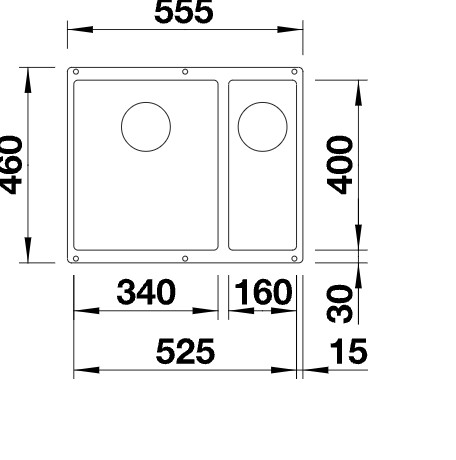 Evier 1 1/2 bassin Blanco 525986/** detail 1