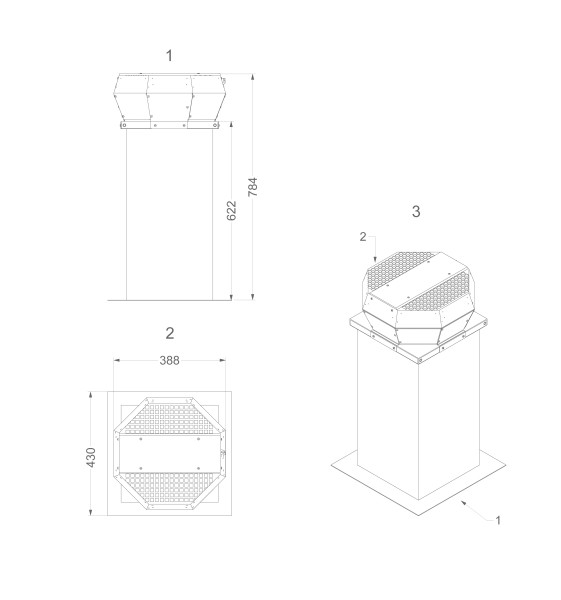 Dampkap toebehoren Novy 755999 detail 1