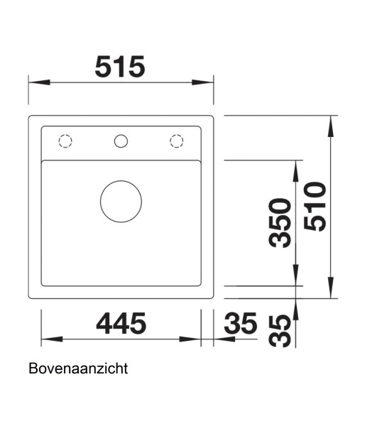 Evier 1 bassin Blanco 525871 detail 1