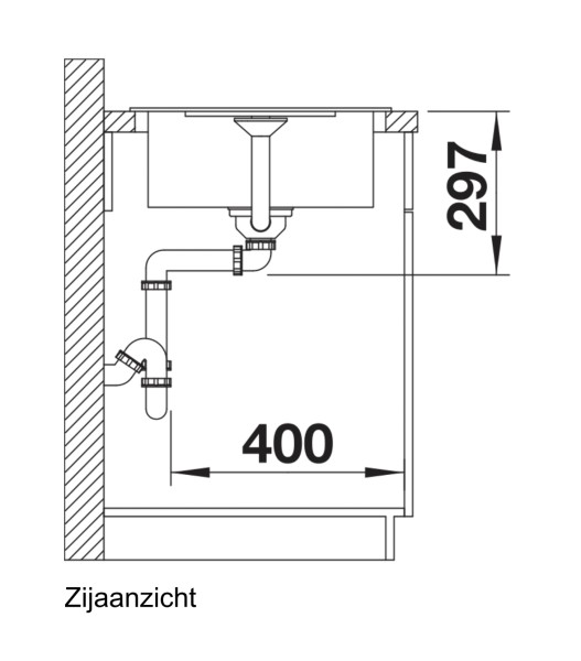 Evier 1 bassin Blanco 525912 detail 2