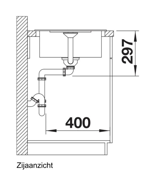 Evier 1 bassin Blanco 525913 detail 2