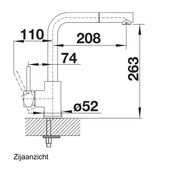 Robinet mono-commande Blanco 519810 detail 1