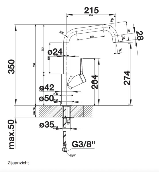 Robinet mono-commande Blanco 520764 detail 1