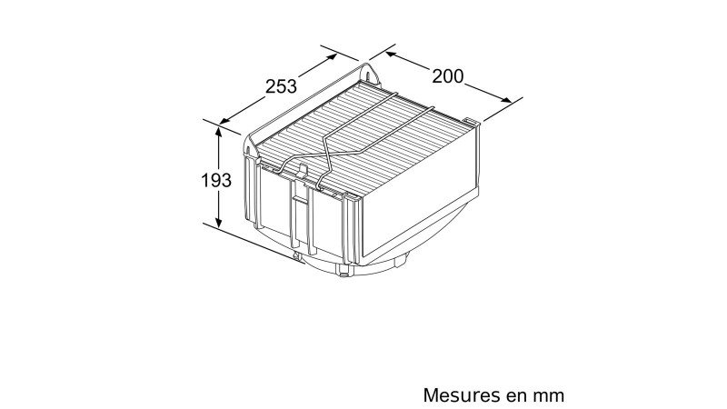 Dampkap toebehoren Bosch DWZ1CX1I6 detail 1