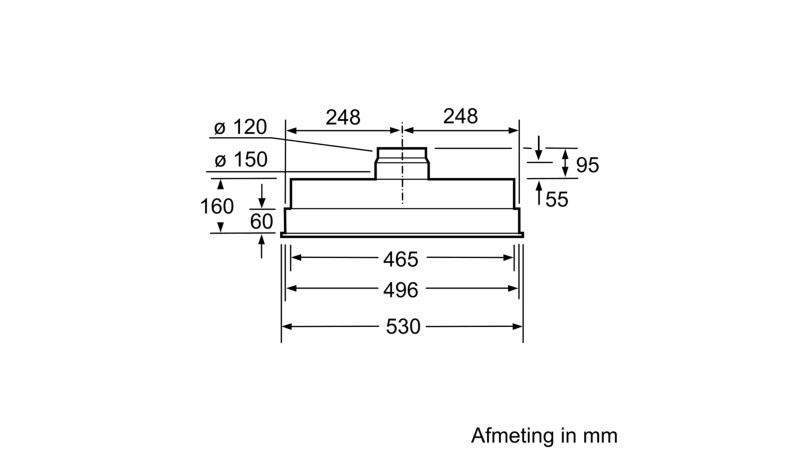 Hotte groupe aspirant Bosch DHL555BL detail 2