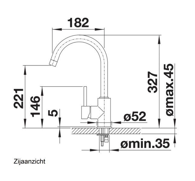 Robinet mono-commande Blanco 519418/** detail 1