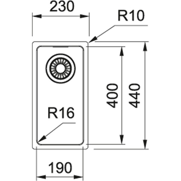 Evier 1 bassin Franke MRX1101901 detail 1