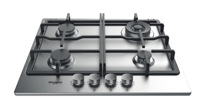Taque de cuisson au gaz Whirlpool TKRL661IXEU vooraanzicht