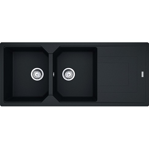 Dubbele spoelbak Franke UBG621MB1 vooraanzicht