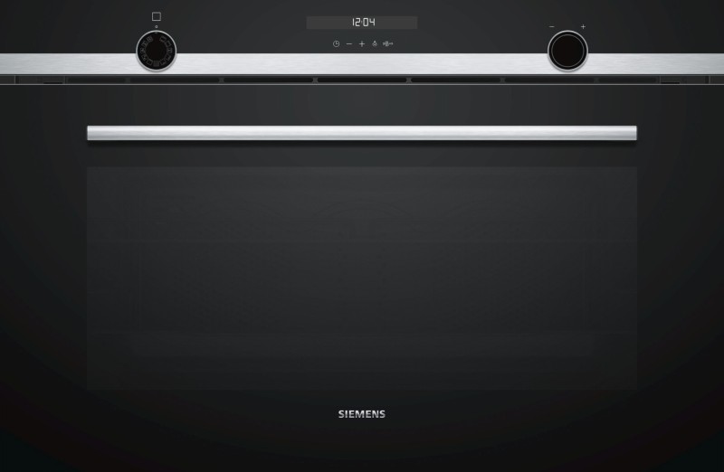 Four air pulsé/multifonction Siemens VB578D0S0/zwart vooraanzicht