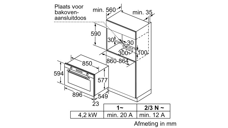 Four air pulsé/multifonction Siemens VB578D0S0/zwart detail 5